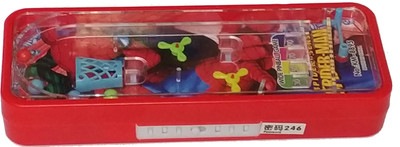 

Ridendslide Spiderman Cartoon, Game Art Plastic Pencil Box(Set of 1, Red)