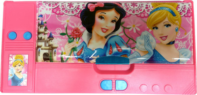 

Shreejee Jumbo Calculaor Disney Princess Art Plastic Pencil Box(Set of 1, Pink)