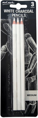 

ASINT Mont Marte White Charcoal Pencils set of 0 Pencil(Set of 3, White)