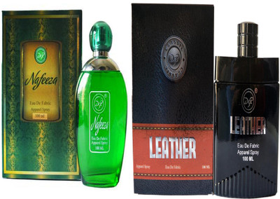 

dsp LEATHER PERFUME 100 ML +NAFEEZA GREEN PERFUME 100 ML Eau de Parfum - 100 ml(For Men & Women)
