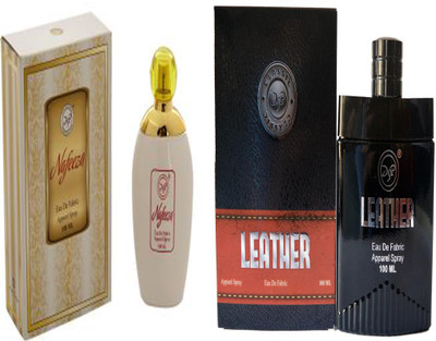 

dsp LEATHER PERFUME 100 ML +NAFEEZA WHITE PERFUME 100 ML Eau de Parfum - 100 ml(For Men & Women)