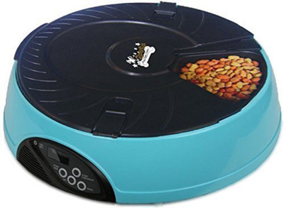 

Sri High Quality Portion Control 6-Meal Automatic Pet Feeder Round Plastic Pet Bowl(500 ml Black)