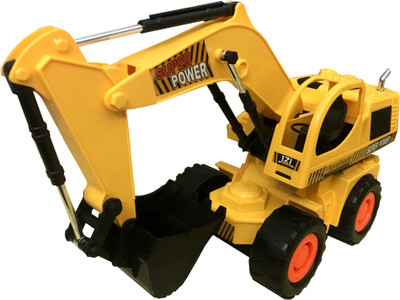 

ClueSteps Remote Control Jcb Construction Shovel Loader Excavator Truck Toy(Yellow)