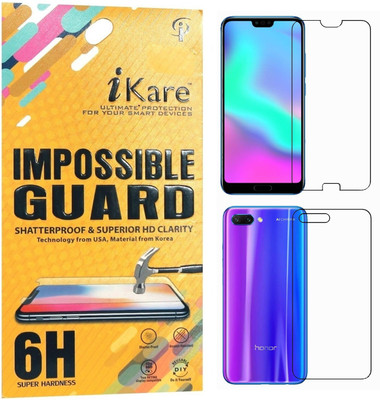 

iKare Front and Back Screen Guard for Honor 10 (AI), Transparent