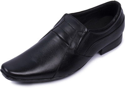 

Gimmi Gimmi Men's Leather Black Formal / Corporate Party wear Shoes Slip On For Men(Black, Black 06