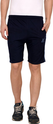 ODOKY Solid Men Blue Regular Shorts