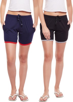 VIMAL JONNEY Solid Women Multicolor Basic Shorts