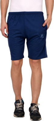 ODOKY Solid Men Blue Regular Shorts