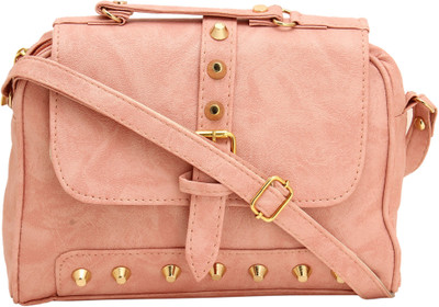 

HOT THREADS Women Pink Genuine Leather Sling Bag