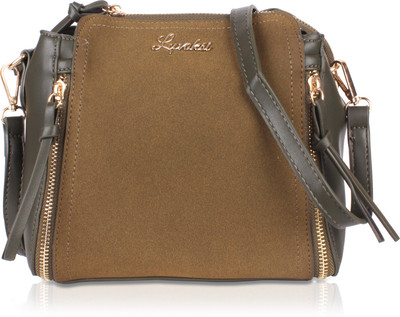 

Luvoksi Women Green Leatherette Sling Bag