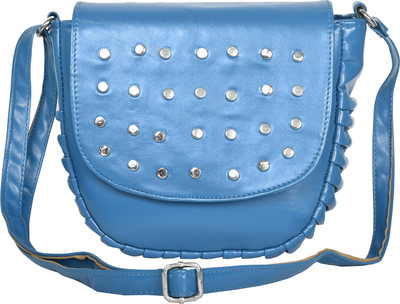 

Glasy Women Blue PU Sling Bag