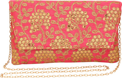 

HOT THREADS Women Pink Leatherette Sling Bag
