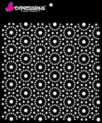 

Expressions Craft Stamps EST6052 Hand made Design Stencil(Pack of 1, Art stencil)