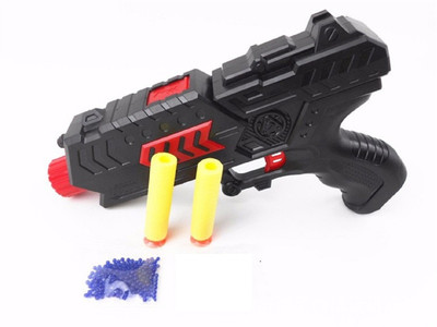 

HALO NATION Powerful Colt Revolver Gun/Pistol with 2 in1 Shooting mode with Soft Bullets and Water Bullets(Black)