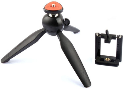 

ALONZO Mini Universal Portable YT-228 Tripod With 360° Rotating Ball Head With Mobile Clip For Digital Camera Compatible With All Android & IOS Devices Tripod(Black, Supports Up to 0.900 g)