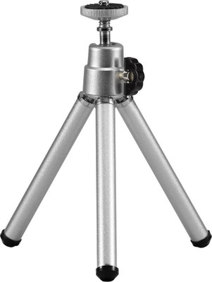 

MStick Mini Tripod High-Quality Universal Mount + Phone Holder Clip Desktop Self-Tripod For Mobile Phones And Digital Camera Tripod(Silver, Supports Up to 900 g)