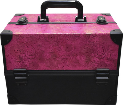 

Pride Star Salou to store make up beauty products, jewellery, bangles And More!! Vanity Box(Pink, Black)