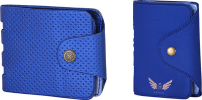 

Martell Men Multicolor Artificial Leather Wallet(4 Card Slots), Blue