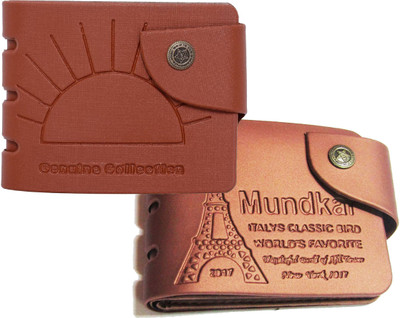 

Peacock Mundkar Men Tan, Brown Artificial Leather Wallet(5 Card Slots), Brown;tan