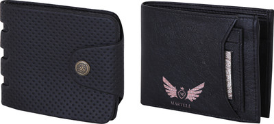 

Martell Men Multicolor Artificial Leather Wallet(2 Card Slots), Black