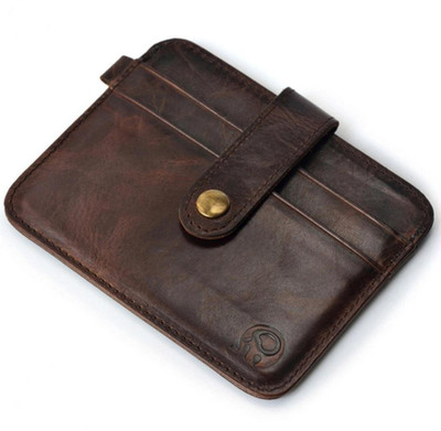 

Tinera Trends Men Brown Genuine Leather Card Holder(4 Card Slots)