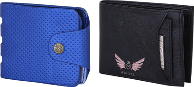 

Martell Men Multicolor Artificial Leather Wallet(2 Card Slots), Black