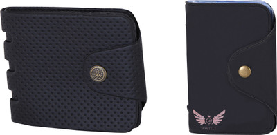

Martell Men Multicolor Artificial Leather Wallet(4 Card Slots), Black