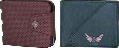 

Martell Men Multicolor Artificial Leather Wallet(2 Card Slots), Green