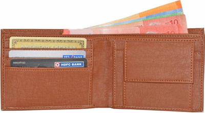 

SHAR Men Brown Artificial Leather Wallet(3 Card Slots)
