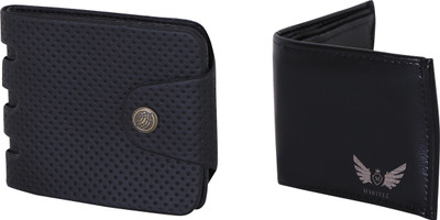 

Martell Men Multicolor Artificial Leather Wallet(2 Card Slots), Black