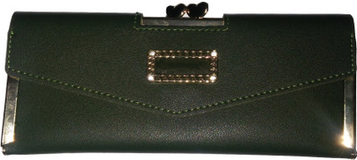 

Fashion Catz Women Green Artificial Leather Wallet(4 Card Slots), White