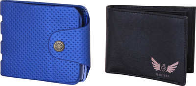 

Martell Men Multicolor Artificial Leather Wallet(2 Card Slots), Black
