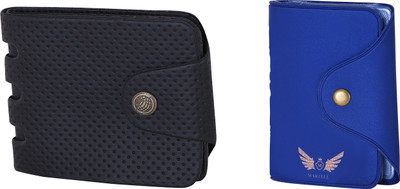 

Martell Men Multicolor Artificial Leather Wallet(4 Card Slots), Blue