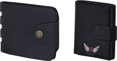 

Martell Men Multicolor Artificial Leather Wallet(2 Card Slots), Black