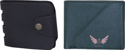 

Martell Men Multicolor Artificial Leather Wallet(2 Card Slots), Green