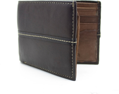 

Nietz Men Black Genuine Leather Wallet(10 Card Slots)