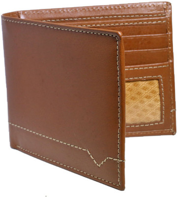 

NUKAICHAU Men Brown Genuine Leather Wallet(10 Card Slots)