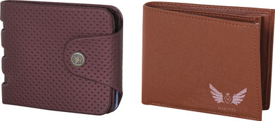 

Martell Men Multicolor Artificial Leather Wallet(2 Card Slots), Brown