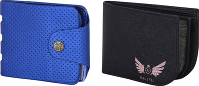 

Martell Men Multicolor Artificial Leather Wallet(2 Card Slots), Black