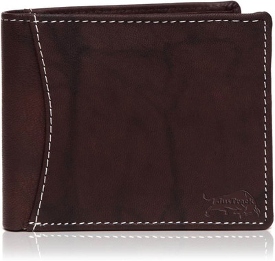 

JusTrack Men Brown Genuine Leather Wallet(6 Card Slots)
