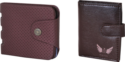 

Martell Men Multicolor Artificial Leather Wallet(2 Card Slots), Brown