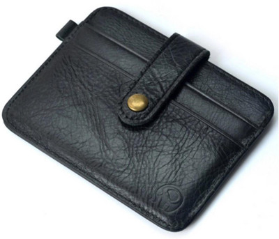 

Tinera Trends Men Black Genuine Leather Card Holder(3 Card Slots)