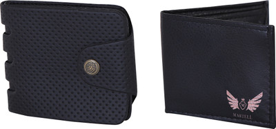 

Martell Men Multicolor Artificial Leather Wallet(2 Card Slots), Black