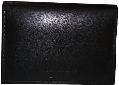 

Hydee Men Black Genuine Leather Card Holder(4 Card Slots), Blk-01