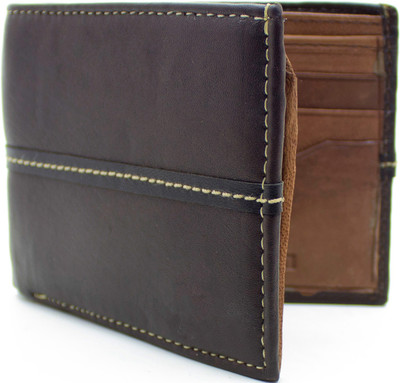 

Nietz Men Black Genuine Leather Wallet(10 Card Slots)