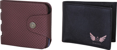 

Martell Men Multicolor Artificial Leather Wallet(2 Card Slots), Black