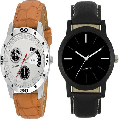 

Newman Silver Dial & Brown Belt & Roman Black Analog Watch - For Men