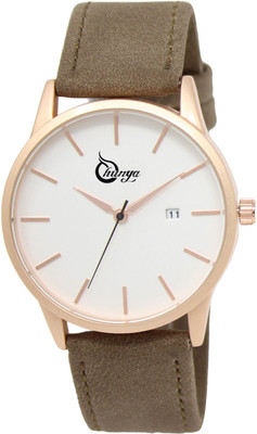 

shunya Casual Men 's Business Retro Design Leather Round Band Watch - For Men & Women Watch - For Men
