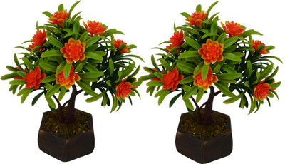 

Fancymart FP-0723-560 Multicolor Wild Flower Artificial Flower with Pot(8 inch, Pack of 2)