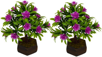 

Fancymart FP-0724-561 Multicolor Wild Flower Artificial Flower with Pot(8 inch, Pack of 2)